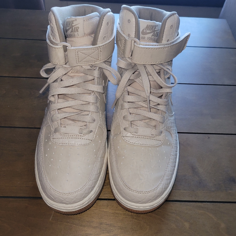 Nike Air Force 1 high tops Croc print